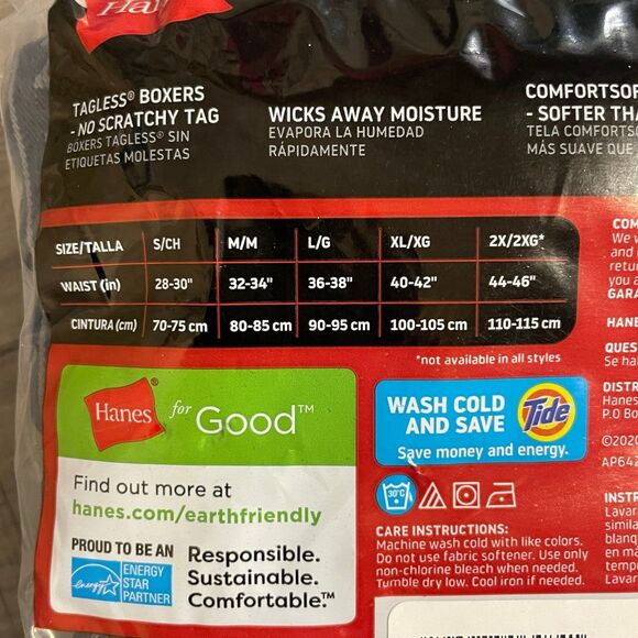 4 pairs Hanes men’s boxers underwear size small - Picture 4 of 4